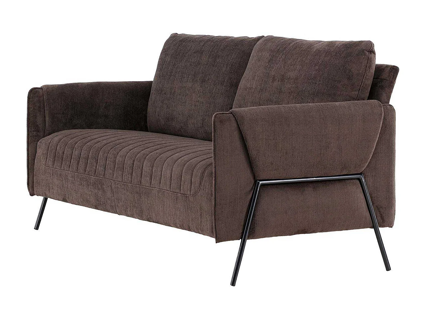 Canapé 2 Places Design "Indigo" 165cm Brun