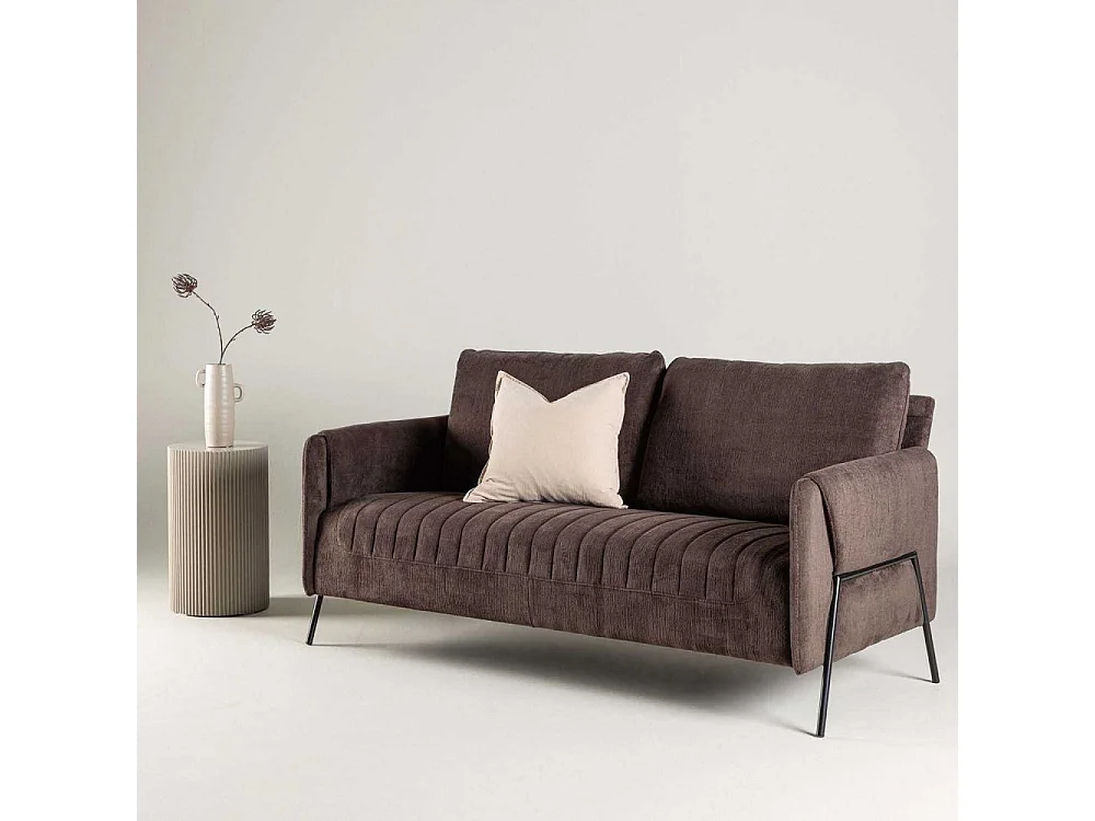 Canapé 2 Places Design "Indigo" 165cm Brun