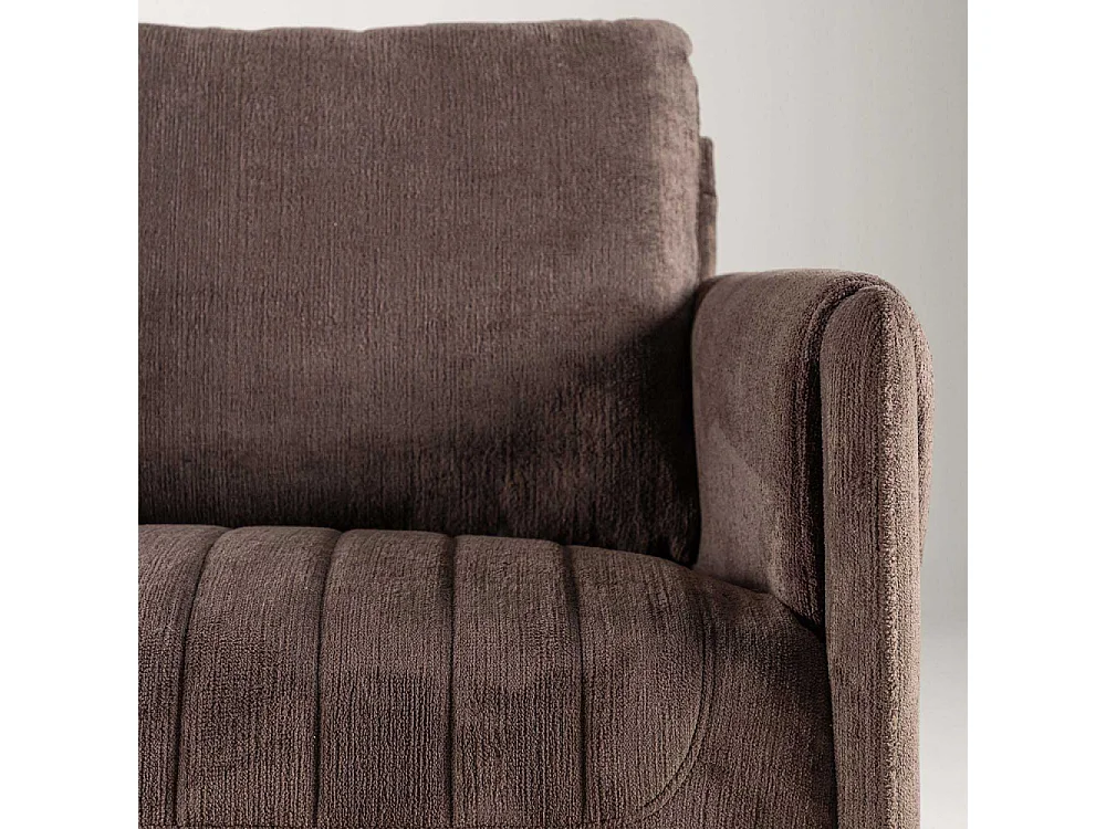 Canapé 2 Places Design "Indigo" 165cm Brun