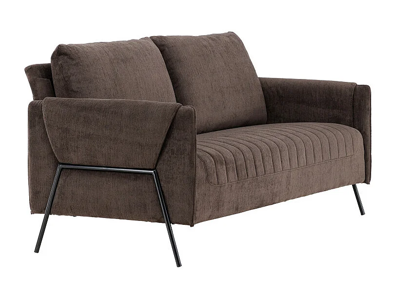 Canapé 2 Places Design "Indigo" 165cm Brun