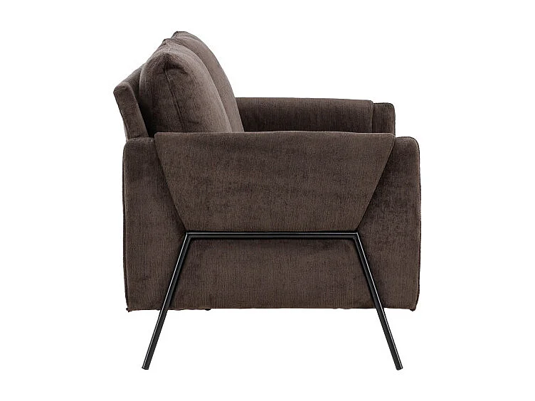 Canapé 2 Places Design "Indigo" 165cm Brun