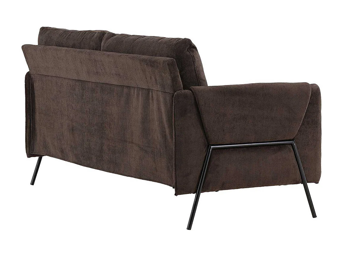 Canapé 2 Places Design "Indigo" 165cm Brun