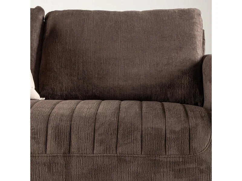 Canapé 2 Places Design "Indigo" 165cm Brun