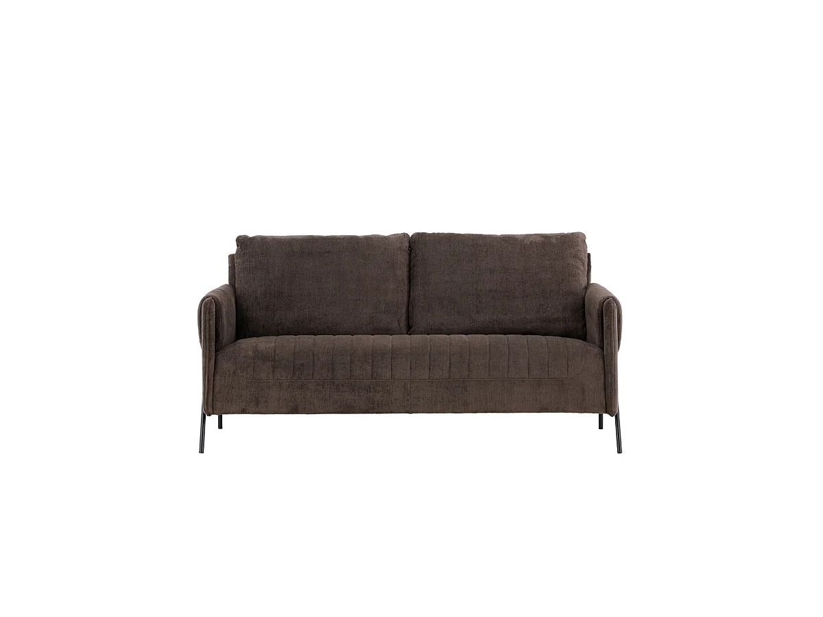Indigo Sofa 2-Sitzer braun.