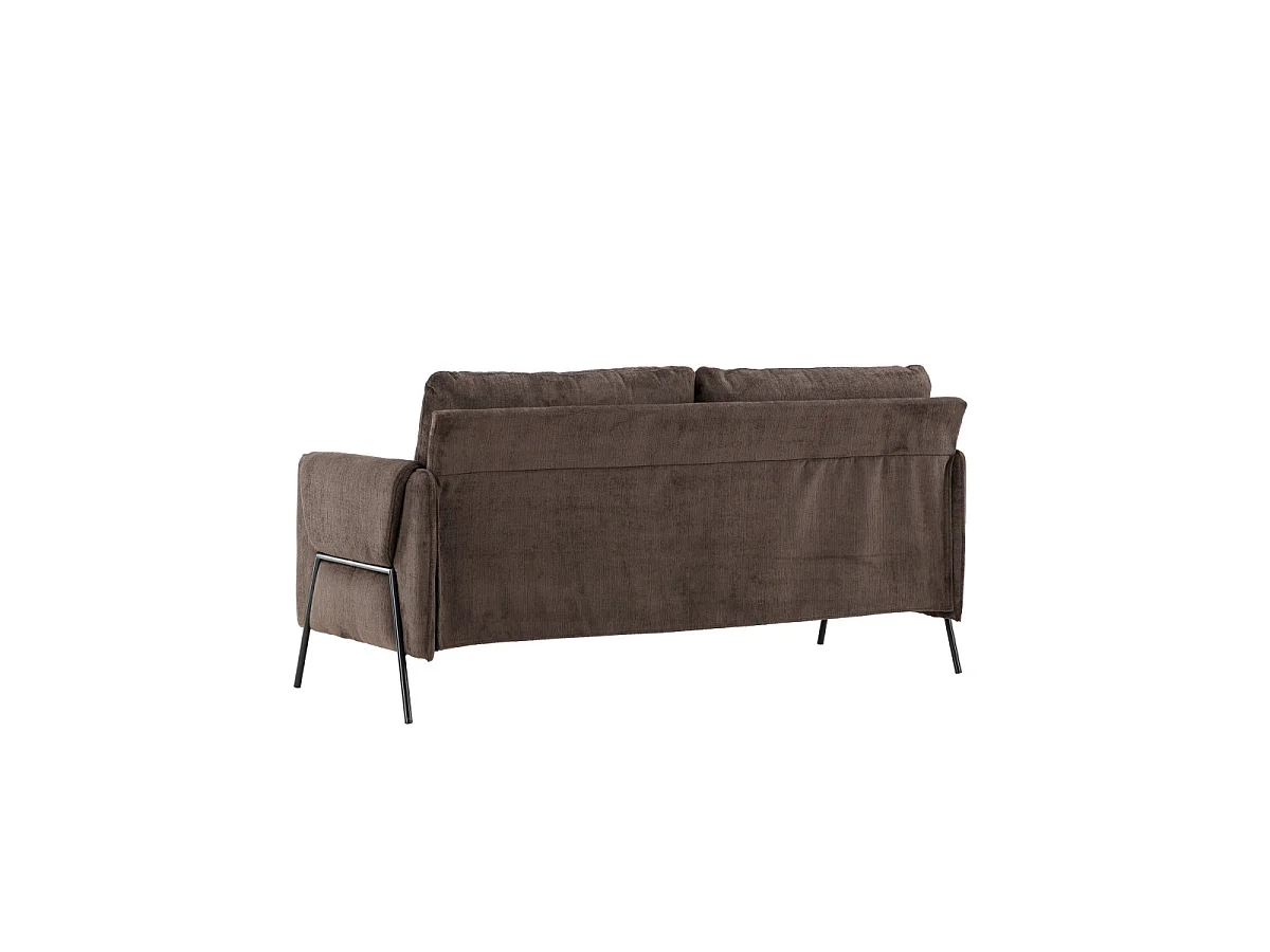 Indigo Sofa 2-Sitzer braun.