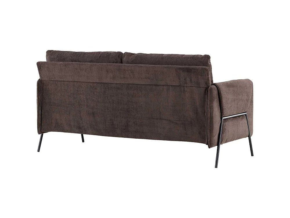 Indigo Sofa 2-Sitzer braun.