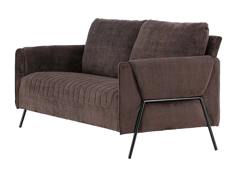 Canapé 2 Places Design "Indigo" 165cm Brun