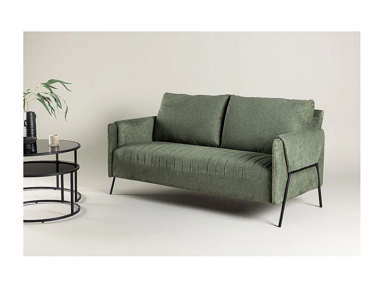 Indigo Sofa 2-Sitzer grün.