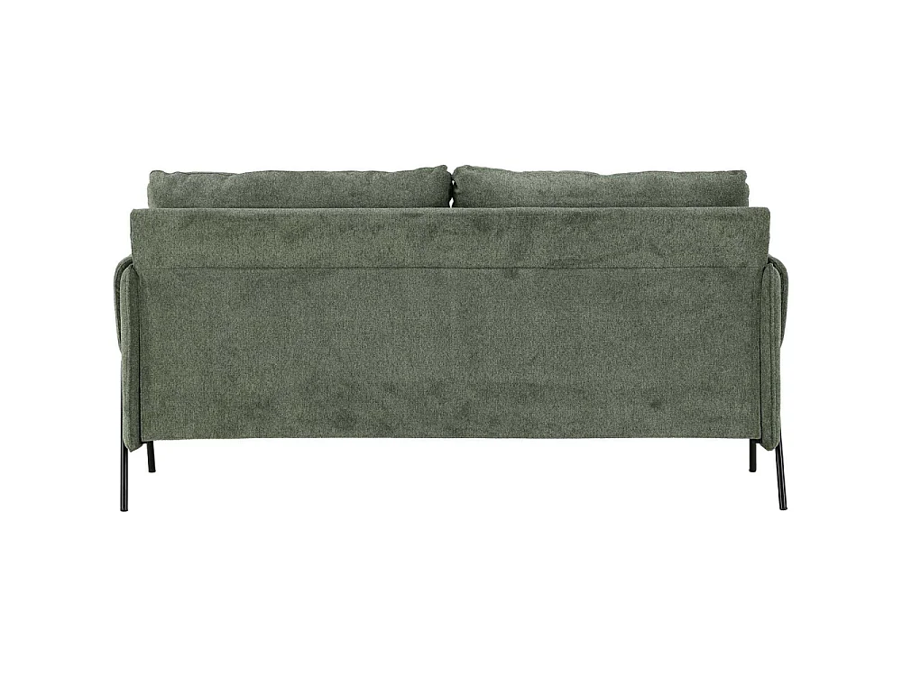 Canapé 2 places en tissu vert INDIGO
