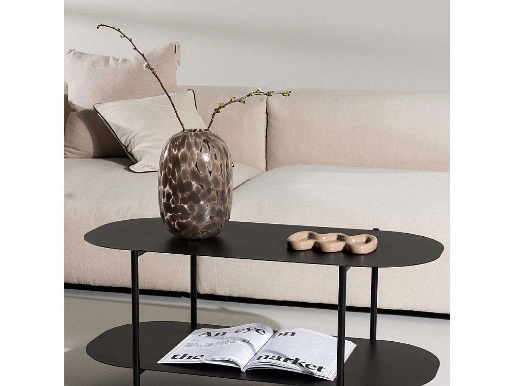 Recife salontafel 1 plank zwart.