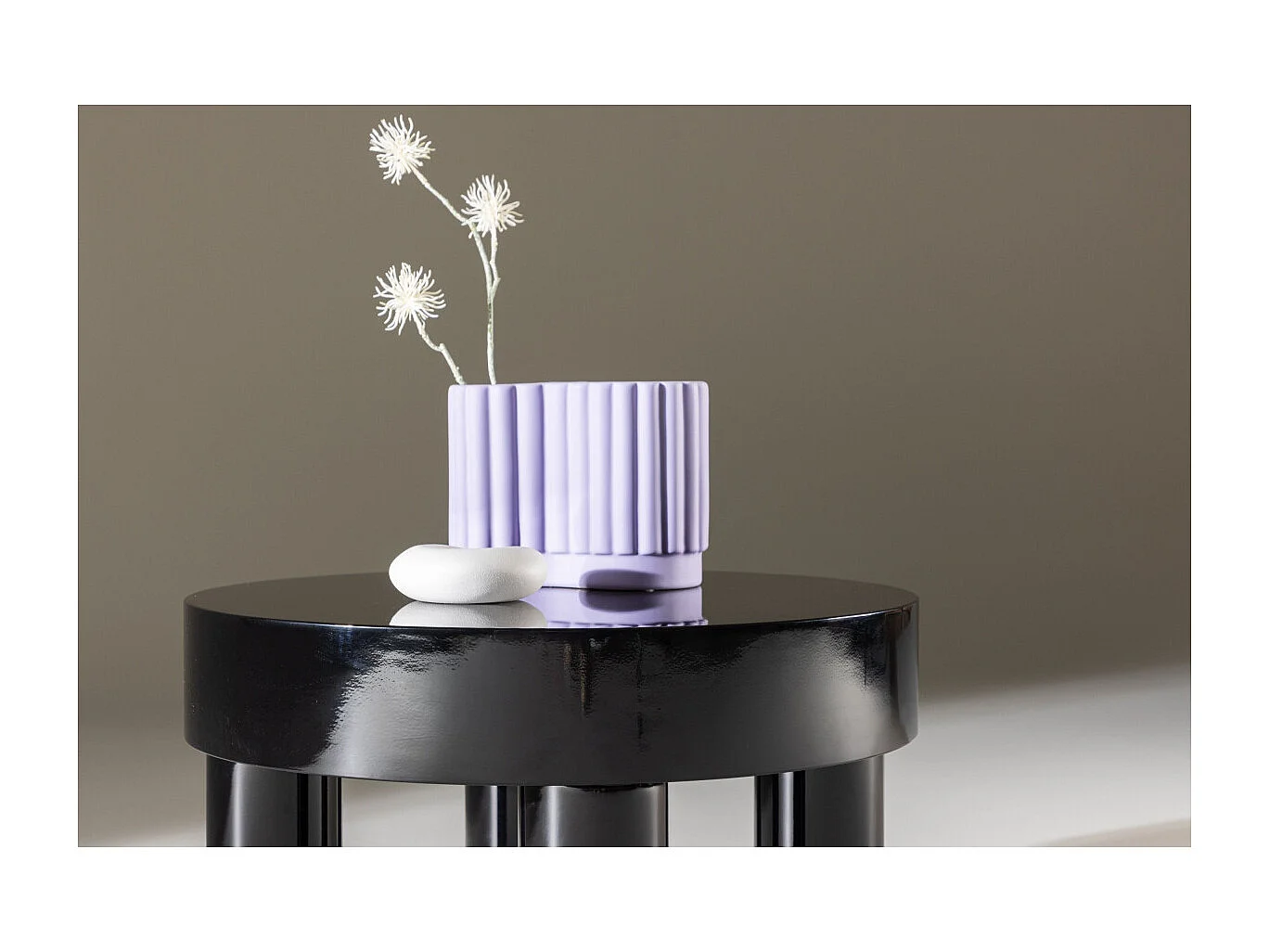 Varberg salontafel Ø60 cm zwart.