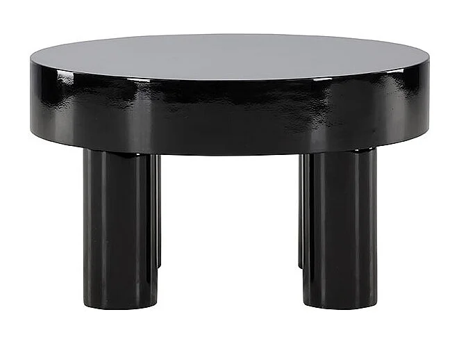 Varberg table basse Ø60 cm noir.