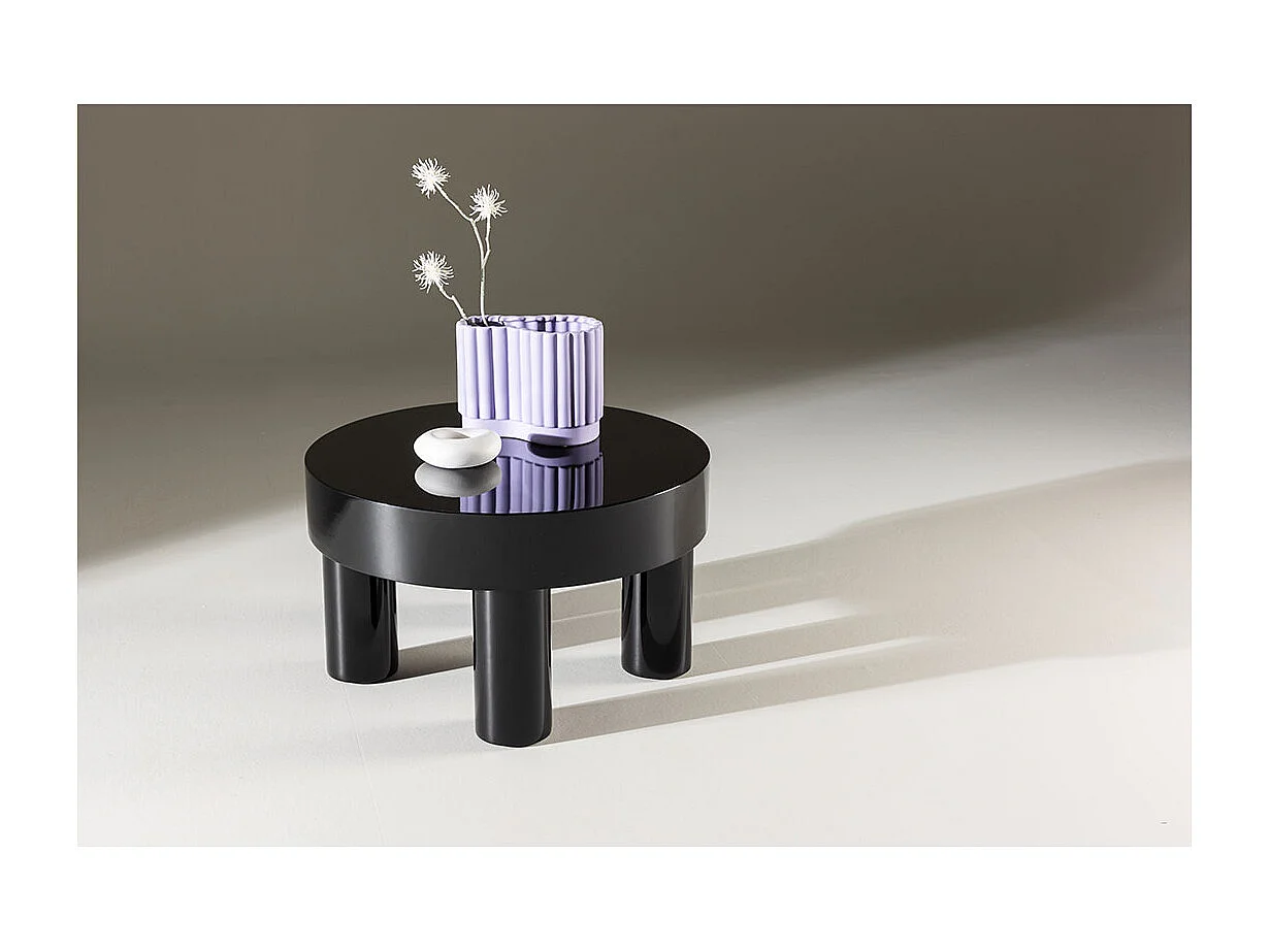 Varberg table basse Ø60 cm noir.