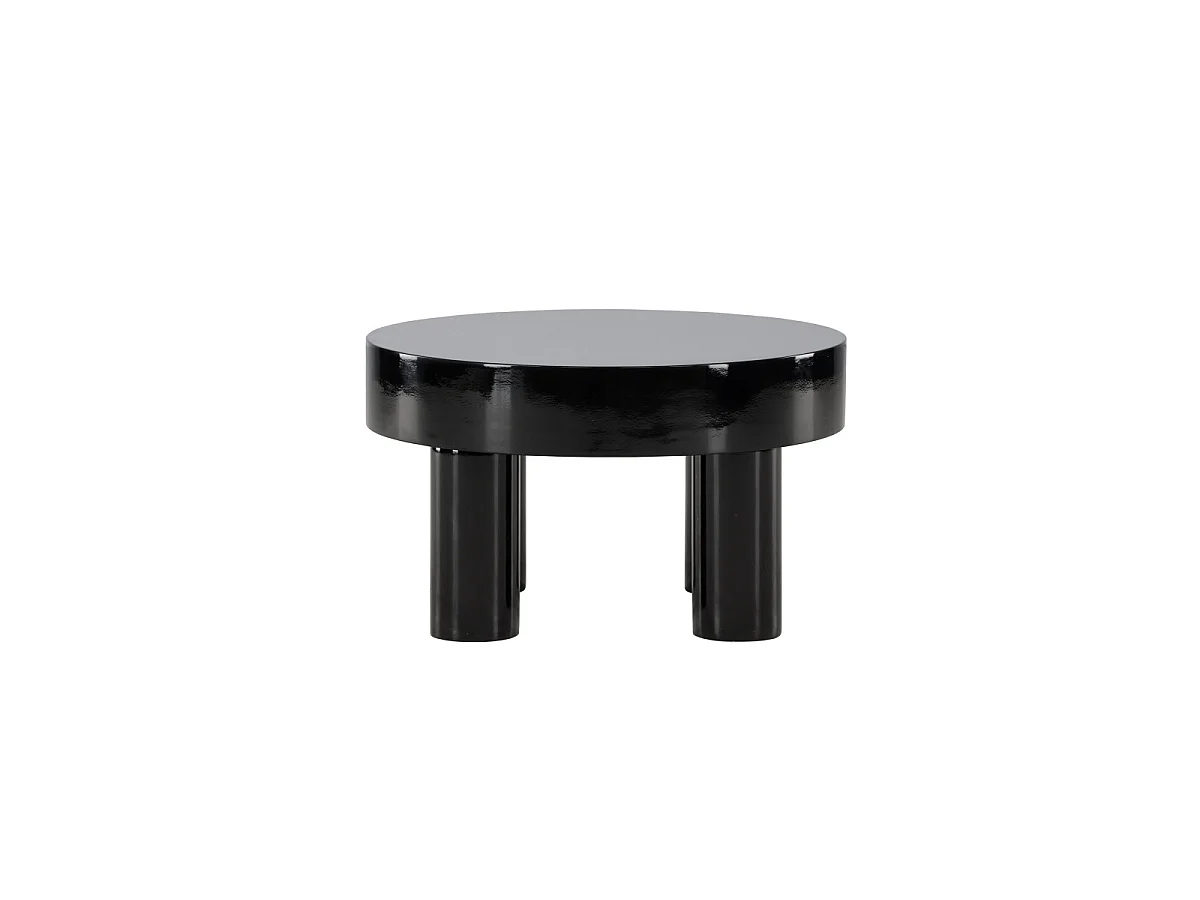 Varberg salontafel Ø60 cm zwart.