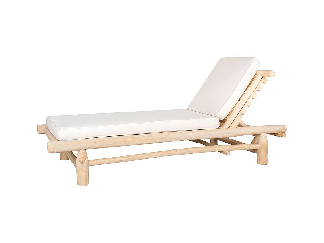 Bain de soleil en teck
