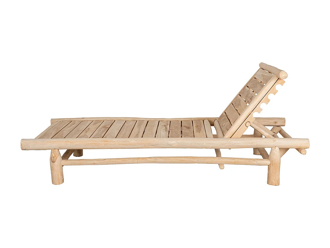 Bain de soleil en teck