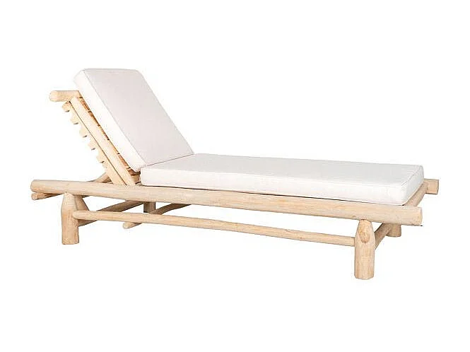 Bain de soleil en teck