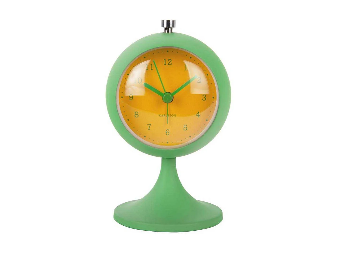 Réveil en métal Funky Retro Vert