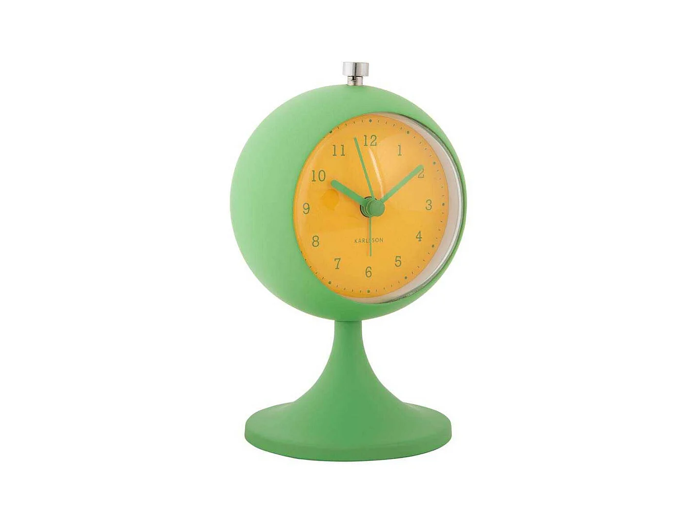 Réveil en métal Funky Retro Vert
