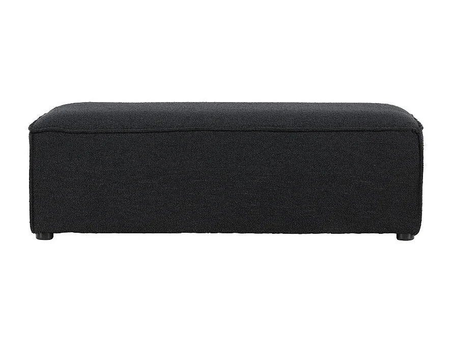 Pouf Design Bouclé "Gillholmen" 112cm Noir