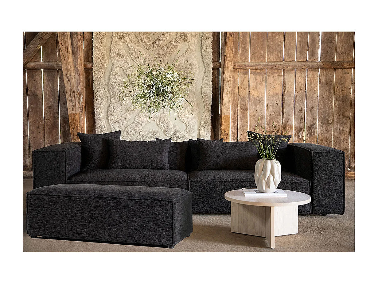 Gillholmen pouf noir.