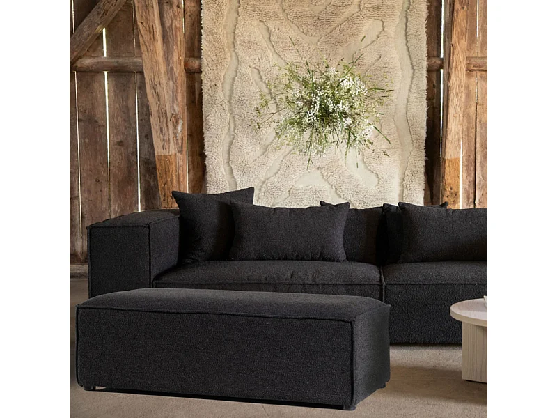 Gillholmen pouf noir.