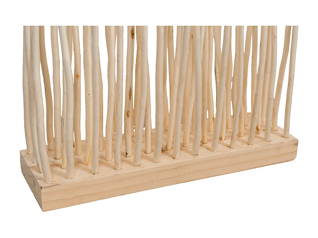 Paravent en osier avec socle et tiges Twist Modèle 2