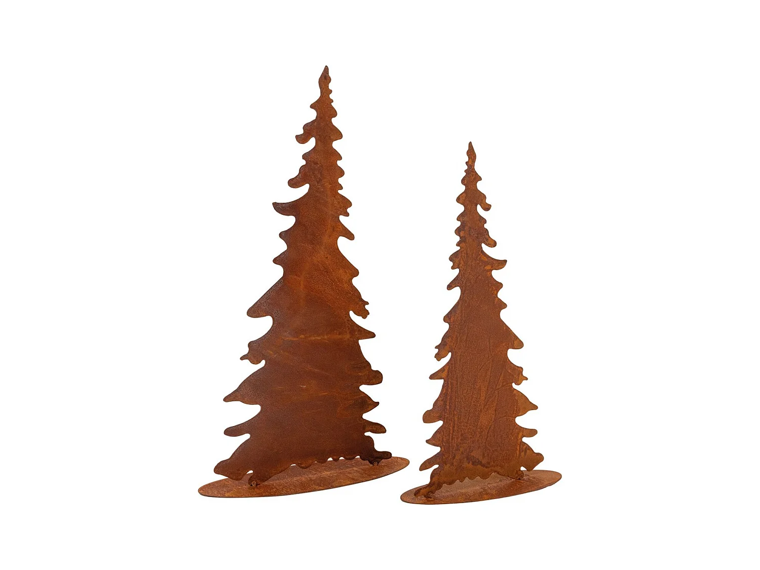Sapins en métal vieilli (Lot de 2)
