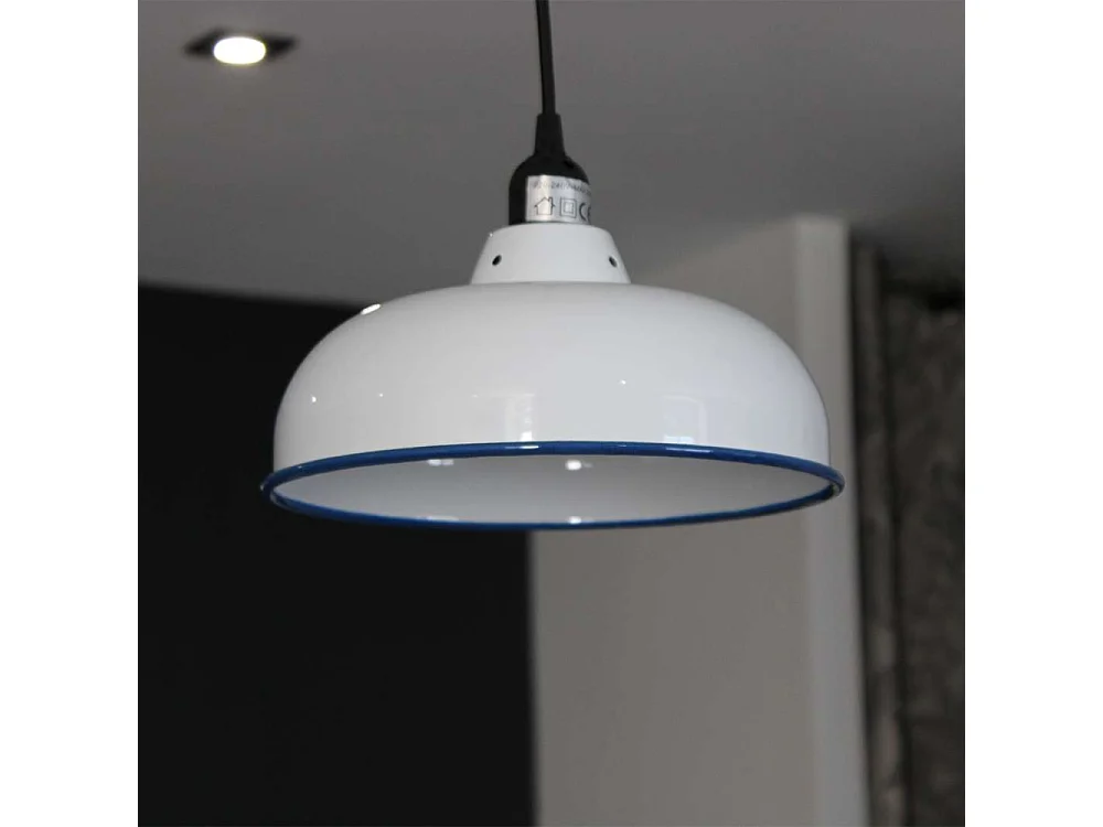 Suspension en métal émaillé 26.5 cm x 11.5 cm