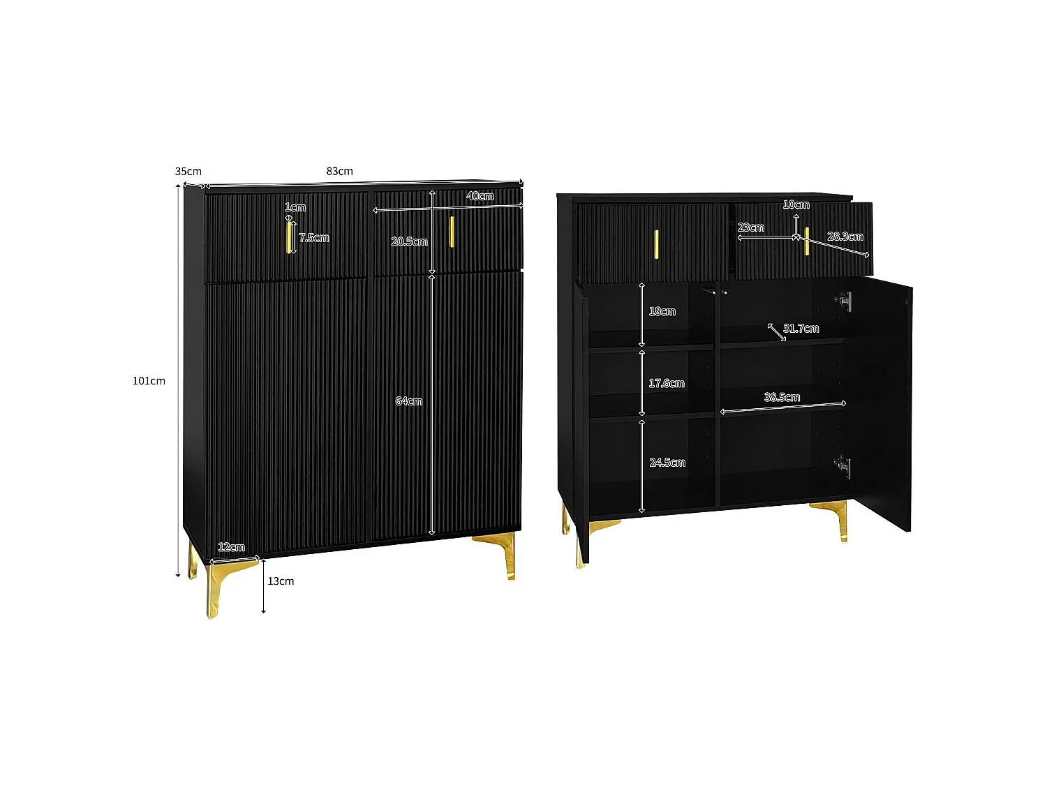 Ensemble vestiaire - avec crochets、banc à chaussures et un casier - Noir