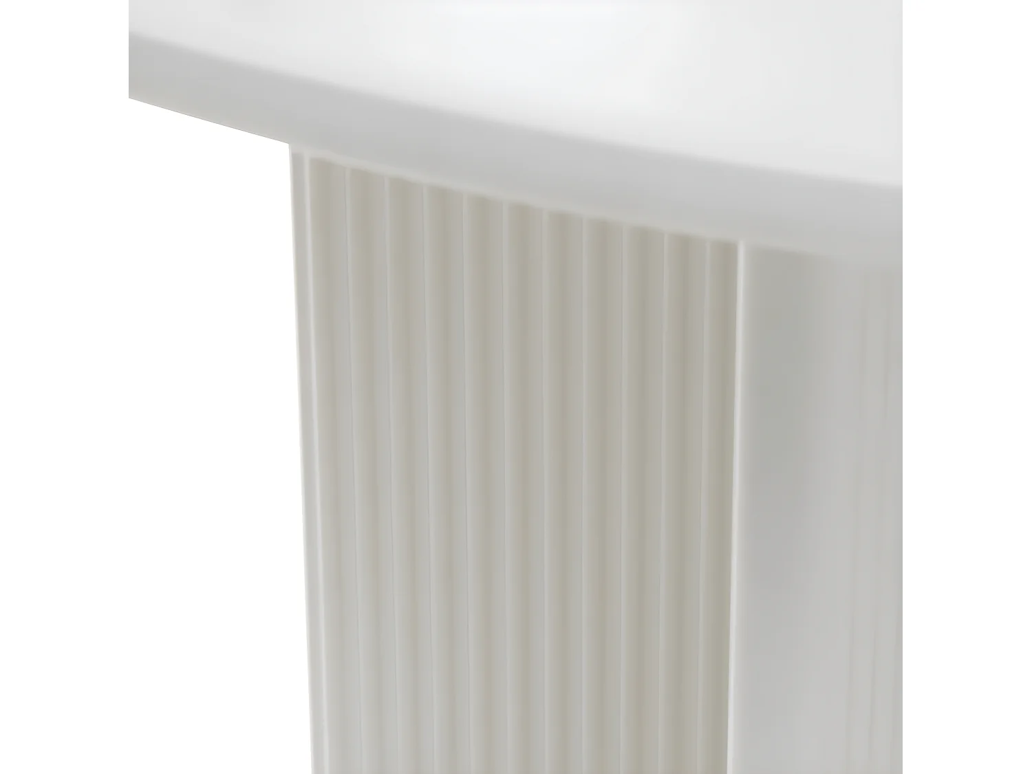 Jura - Table à manger 4 personnes ronde en bois - Grège