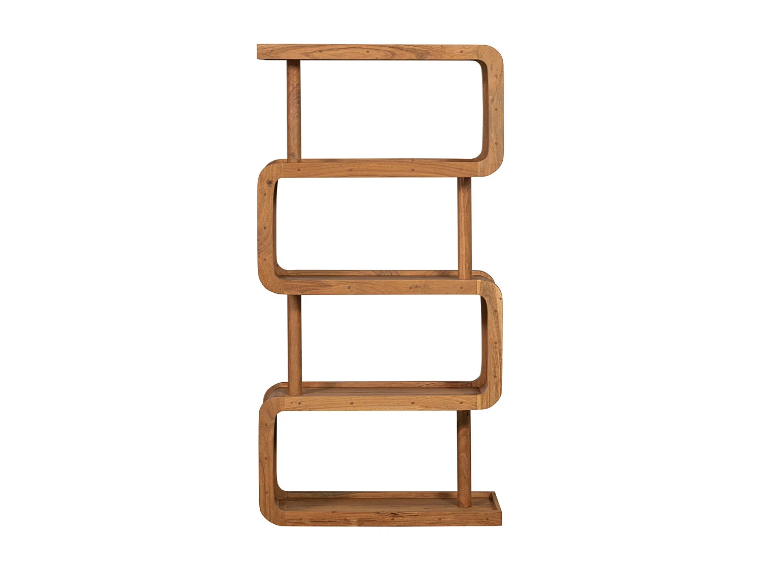 RATTLE - Etagère en bois acacia rouge-brun RATTLE