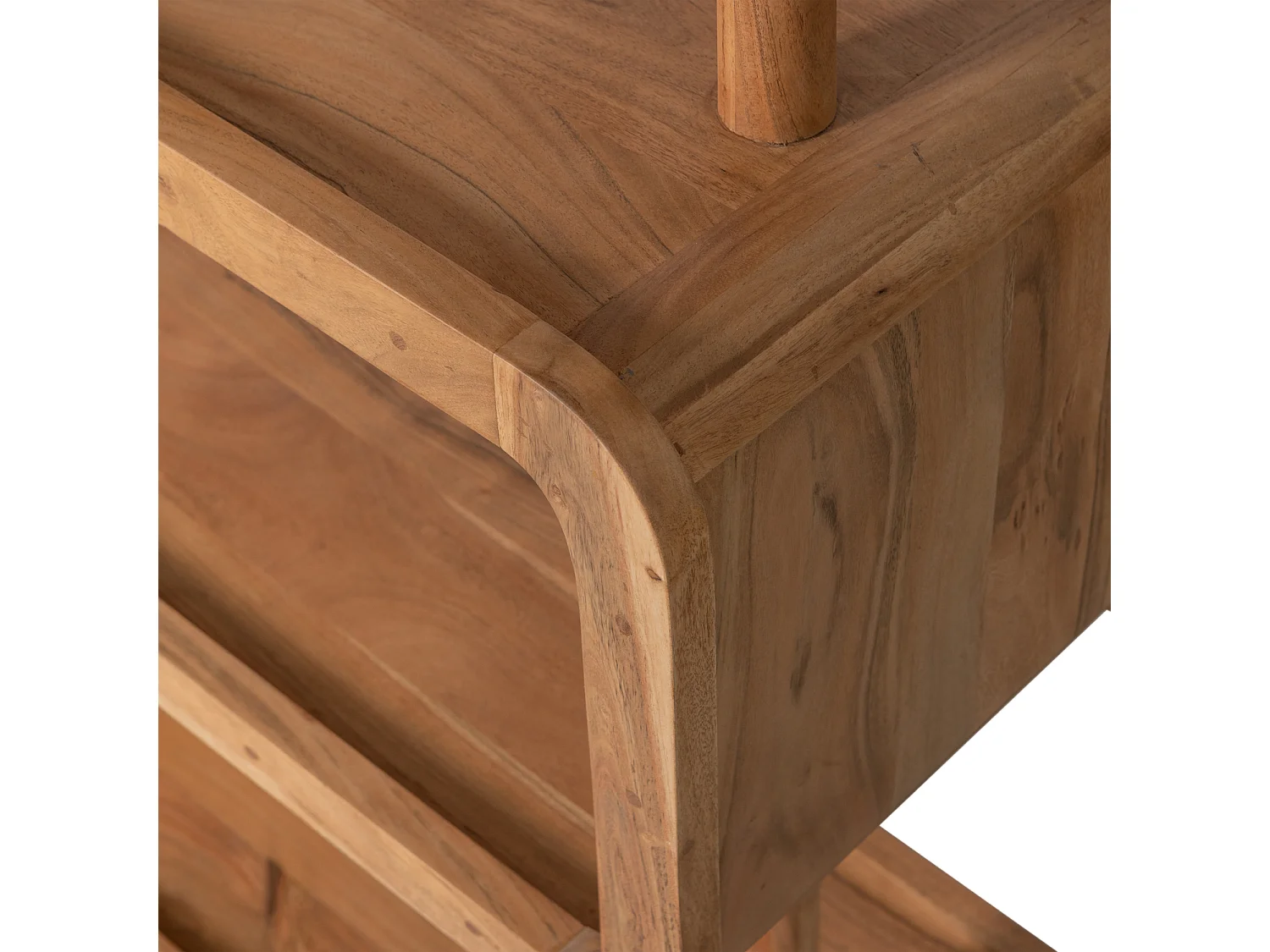 Armoire ouverte en bois d'acacia RATTLE