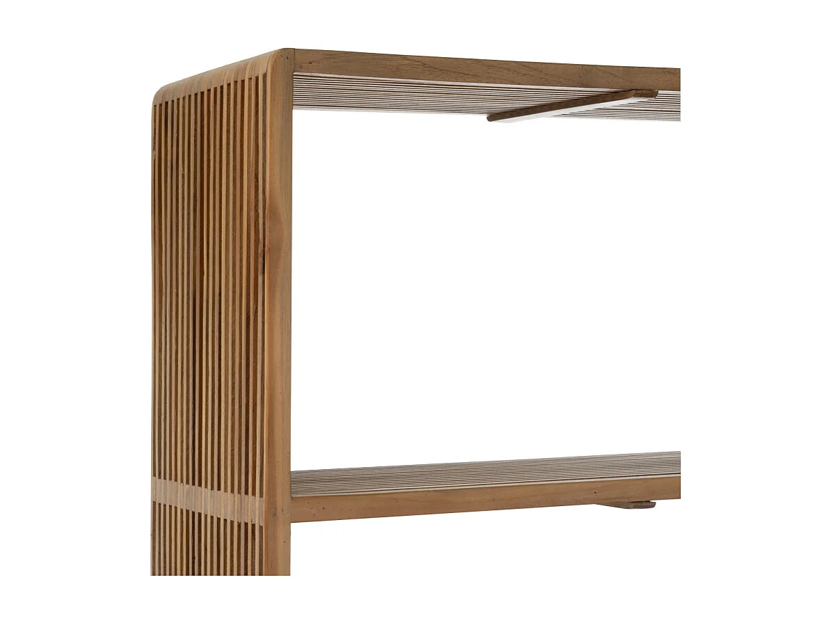 Bibliothèque 4 Niveaux en Bois "Teck" 190cm Naturel