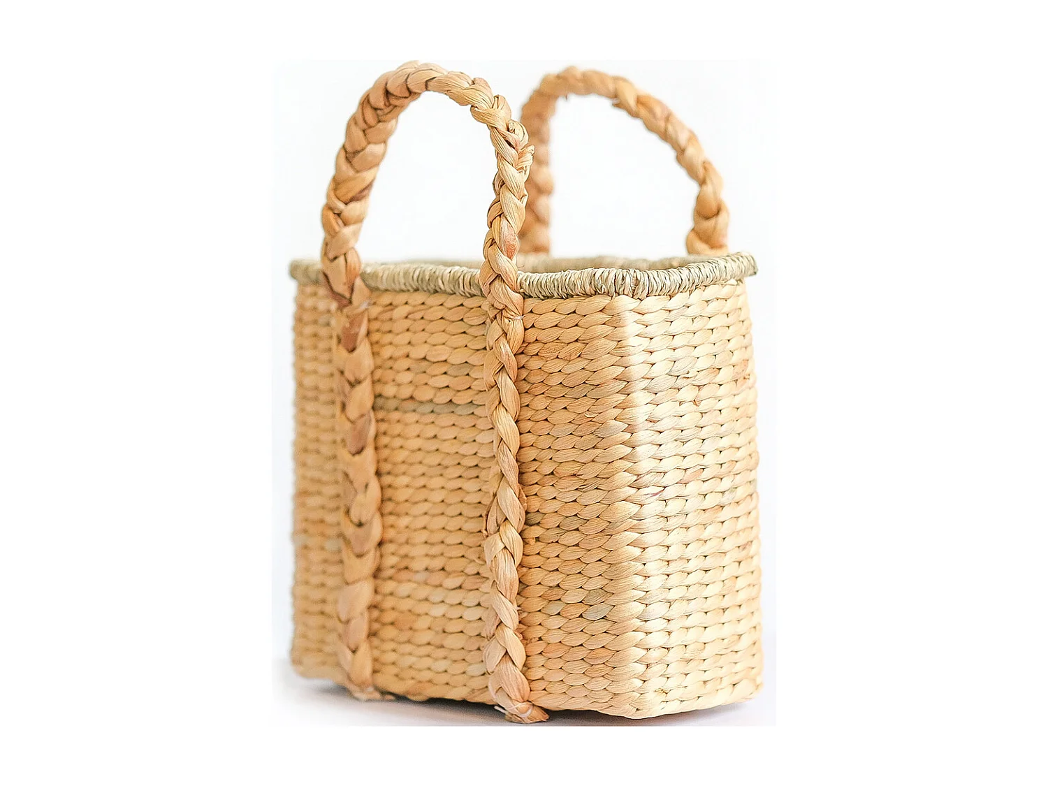 Cesta de Fibras Naturales con Asas - 30x25CM - Haret