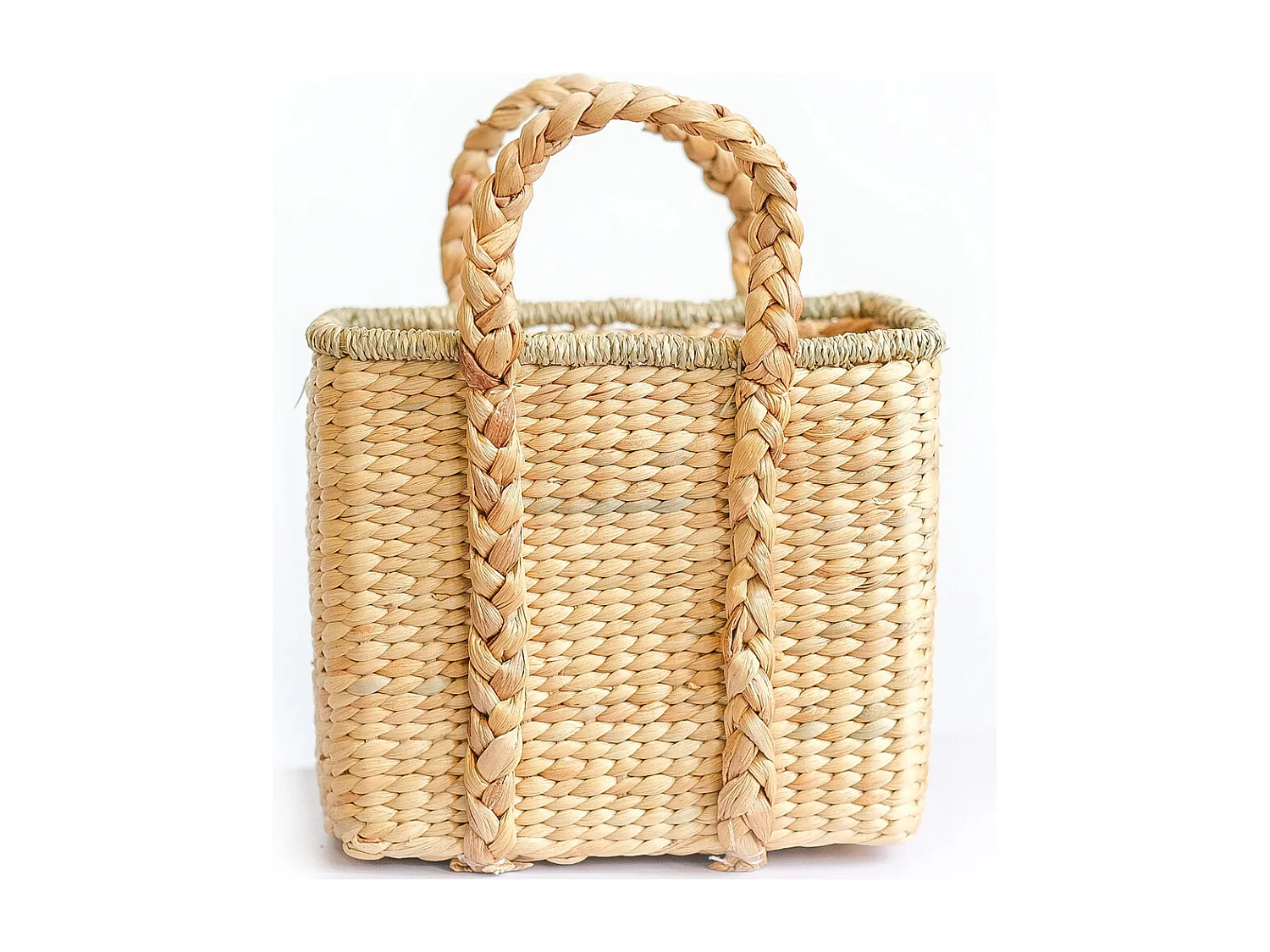 Panier en Fibres Naturelles avec Poignées - 30x25CM - Haret Naturel