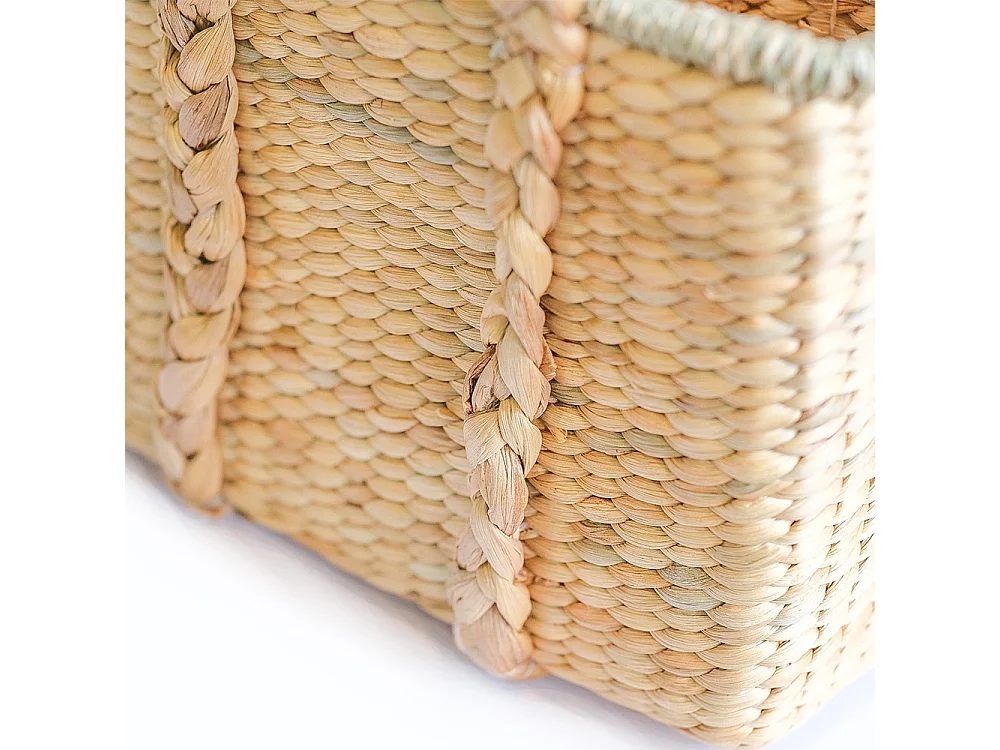Panier en Fibres Naturelles avec Poignées - 30x25CM - Haret Naturel