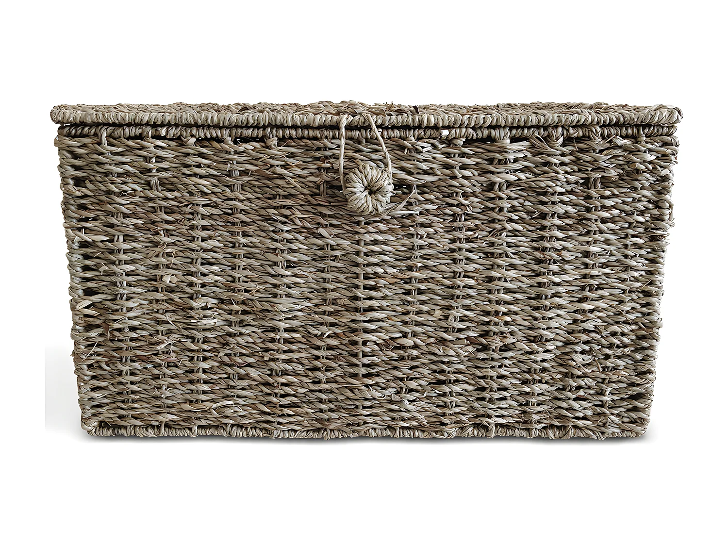 Cesto in Fibra Naturale con Coperchio - 40x30CM - Baulera