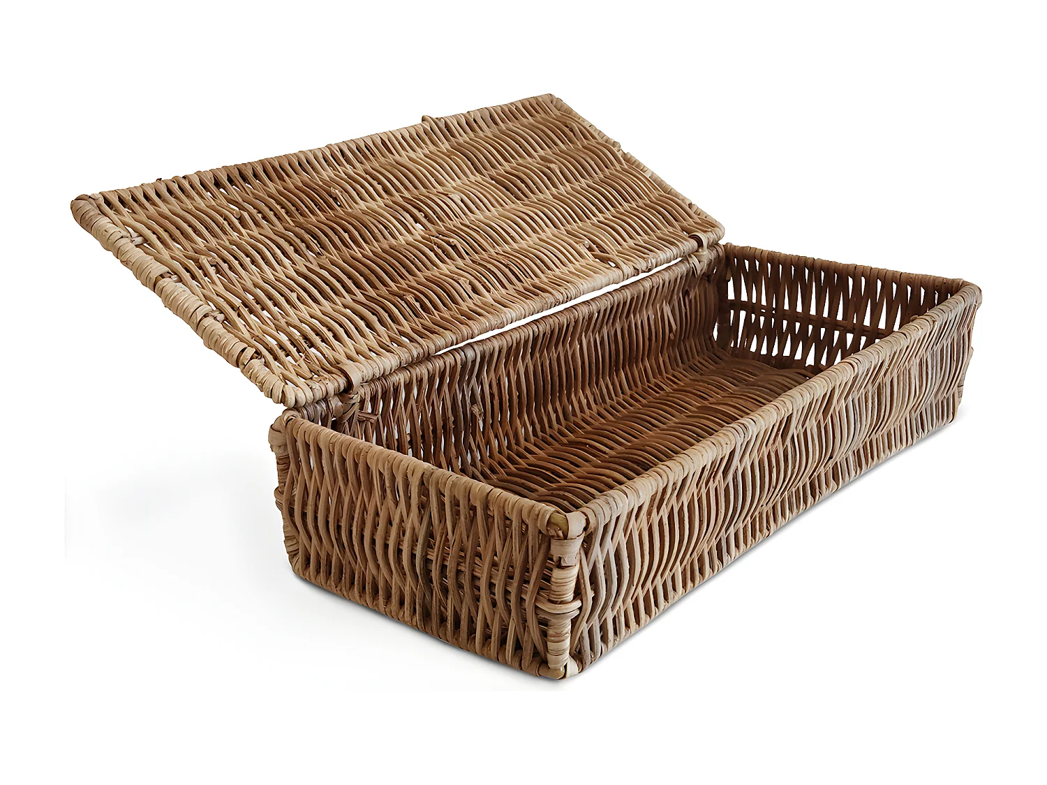 Cesta de Ratán con Tapa - 26x10CM - Lung