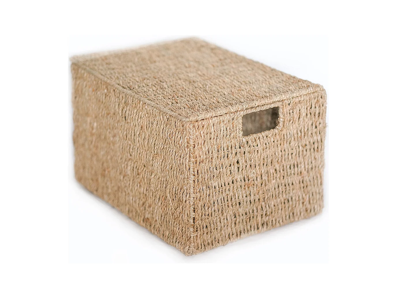 Panier en Fibre Naturelle avec Couvercle - 40x30CM - Maracay Naturel