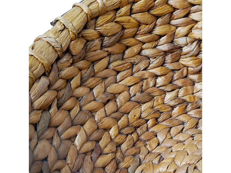 Panier rond corbeille à fruits 42 cm tissé en jacinthe d'eau – COVE