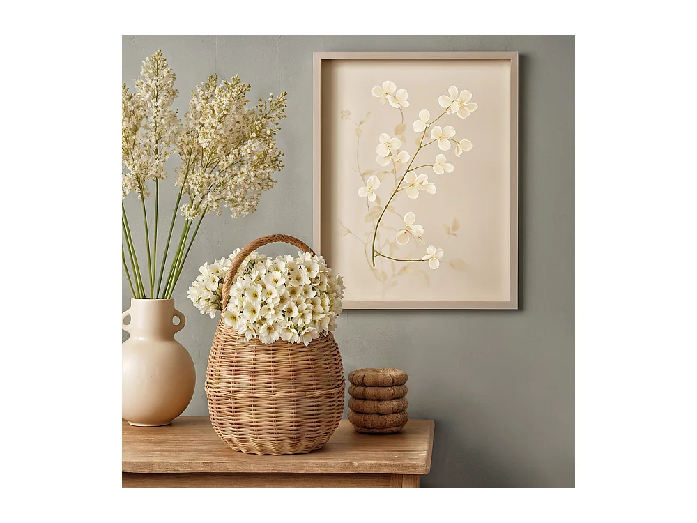 Cesto in rattan con manico - 33x22CM - Vernu