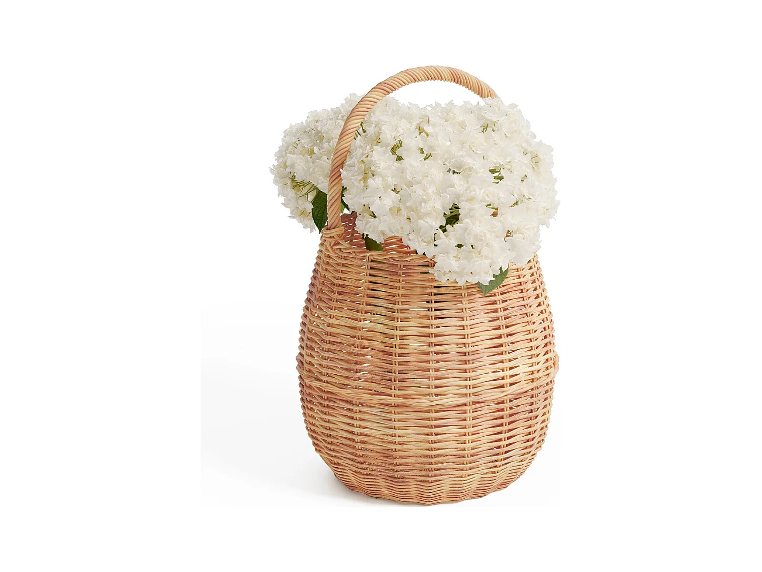 Cesto in rattan con manico - 33x22CM - Vernu