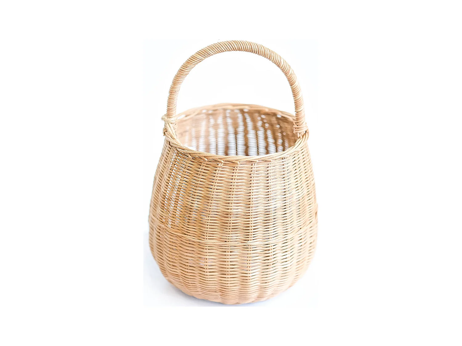 Cesto in rattan con manico - 33x22CM - Vernu