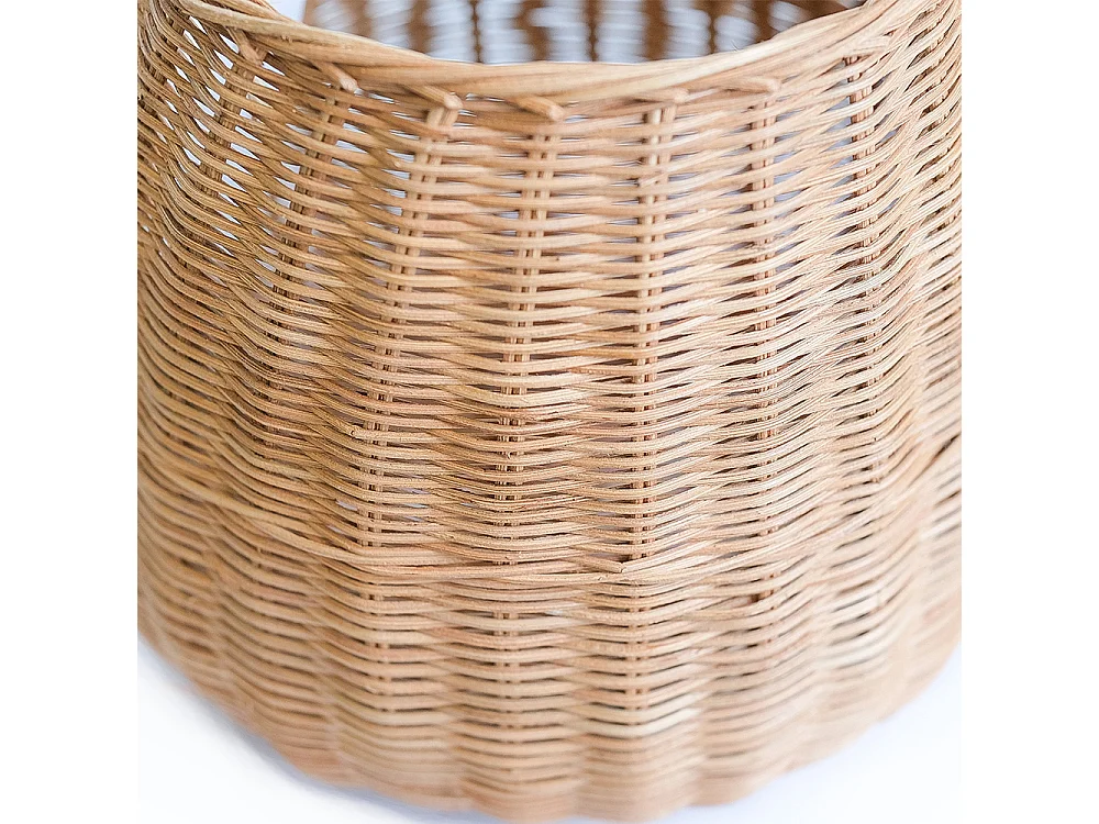 Panier en rotin avec poignée - 33x22CM - Vernu Naturel