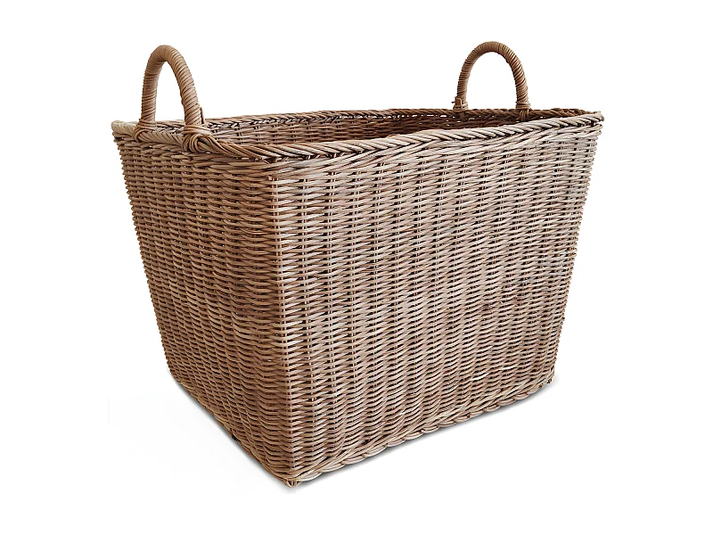 Rattankorb mit Griffen - 45x35CM - Luisa