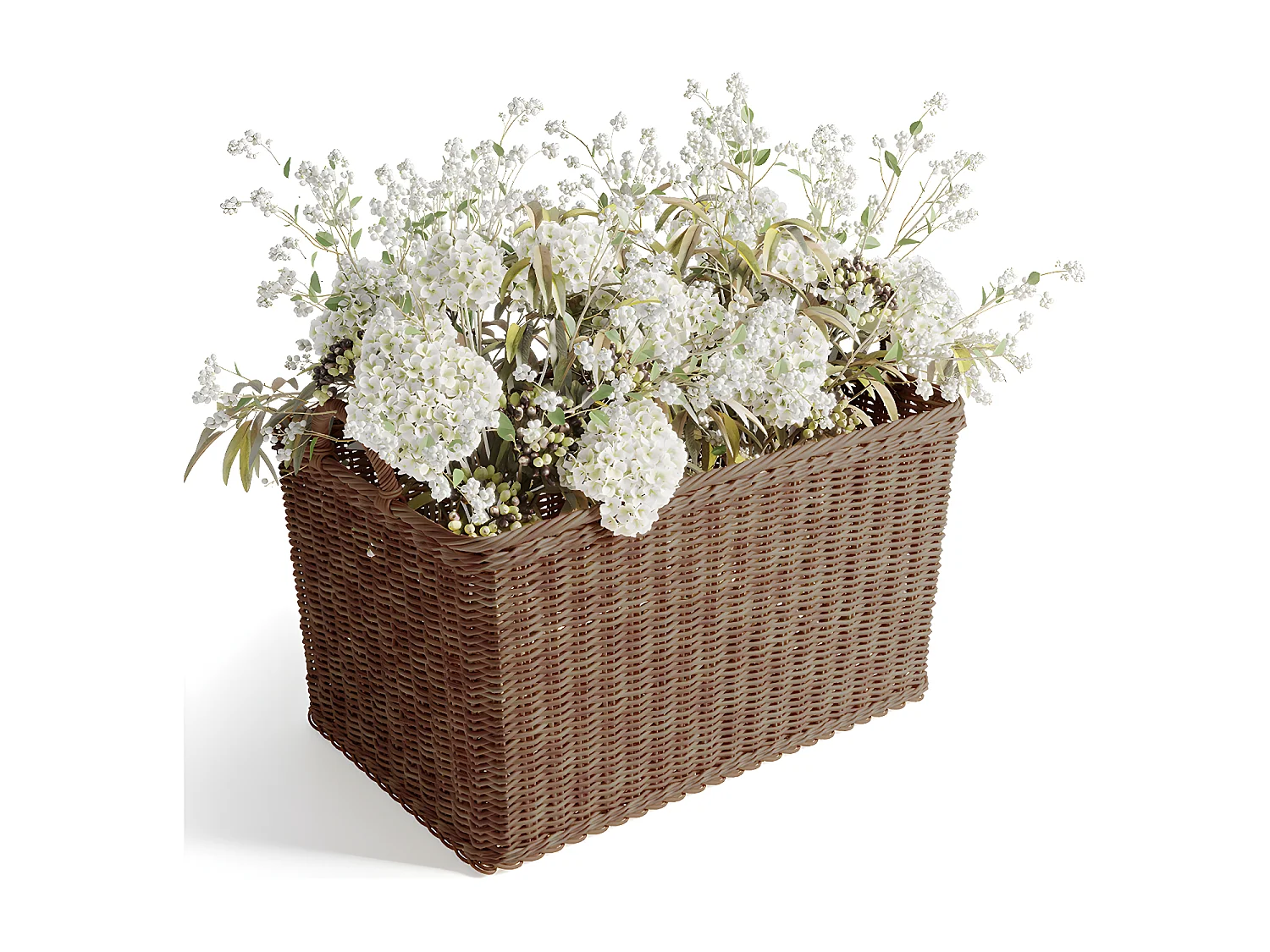 Cesto de Ratán con Asas - 45x35CM - Luisa