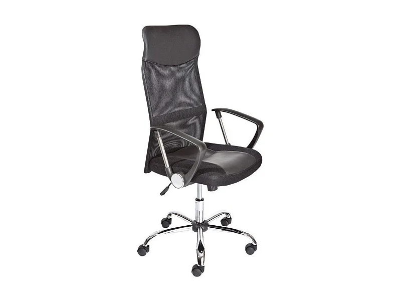 Fauteuil de Bureau à Roulettes "Work" 121cm Noir
