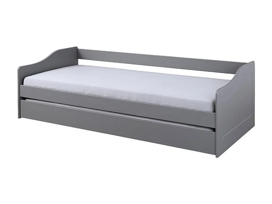 Lit Banquette Enfant "Malta" 90x200cm Gris