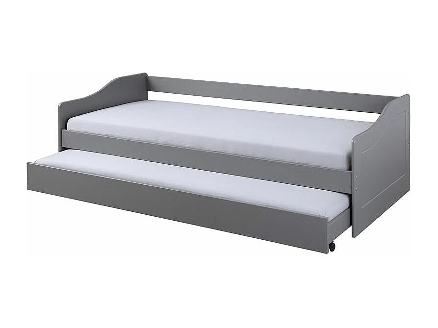 Lit Banquette Enfant "Malta" 90x200cm Gris